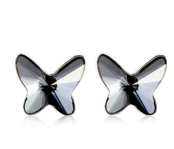 ERFA191 Classical Charm Butterfly Stud Earrings