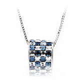 NLFA075 Charm Thick Loop Pendant Necklace