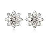 ERFA185 Classical Charm Snowflake Stud Earrings