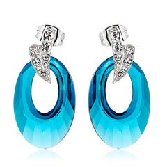 ERFA166 Trendy Charm Big Heart Stud Earrings