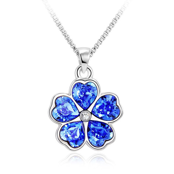 NLFA215 Charm Five-Leaf Clover Pendant Necklace