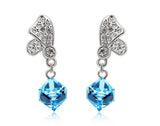 ERFA202 Fashion Charm Water Cube Stud Earrings