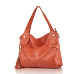 Slouchy Full-grain Leather Tote Bag