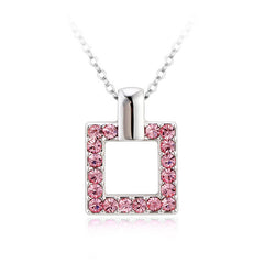 NLFA214 Charm Rectangles Pendant Necklace