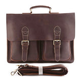 Vintage Solid Roomy Briefcase