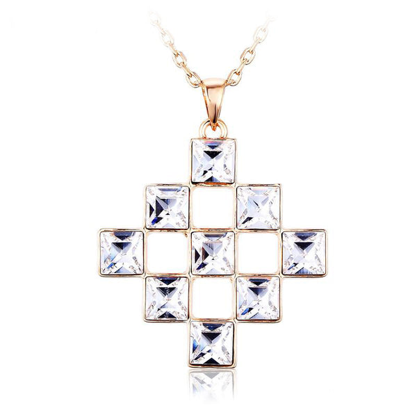 NLFA057 Charm Fancy Cross Pendant Necklace