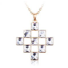 NLFA057 Charm Fancy Cross Pendant Necklace