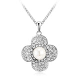 NLFA222 Charm Flower Pendant Necklace