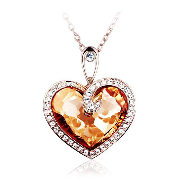 NLFA068 Charm Big Heart Big Love Pendant Necklace