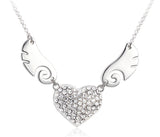 NLFA205 Charm Heart of Angel Pendant Necklace