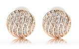 ERFA028 Trendy Charm Ball with Curves Stud Earrings