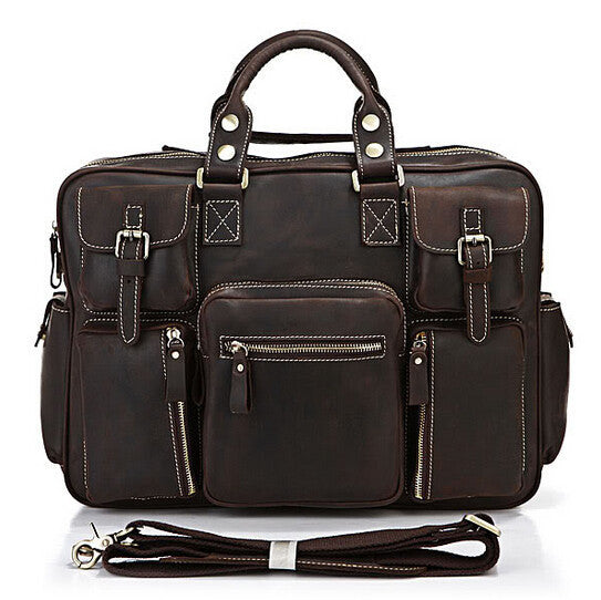 Classic Fashion Solid Roomy Briefcase