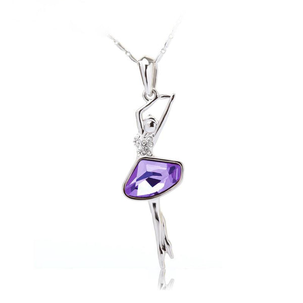 NLFA018 Fashion Dancing Girl Pendant Necklace