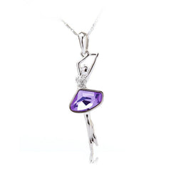 NLFA018 Fashion Dancing Girl Pendant Necklace