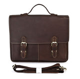 Classic Fashion Solid dark Brown Briefcase Messenger