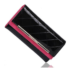 Metallic Colorblock  Mesh Women Wallet
