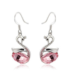 ERFA235 Fashion Charm Comic Swan Dangle Earrings