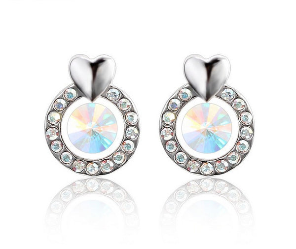 ERFA211 Fashion Charm Fancy Circle Stud Earrings