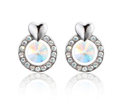 ERFA211 Fashion Charm Fancy Circle Stud Earrings