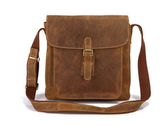 Classic Manhood Solid Brown Crossbody Messenger