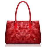 Quintessential Crocodile grain Mesh Tote Bag