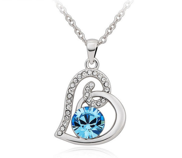 NLFA269 Charm Water Drop Pendant Necklace