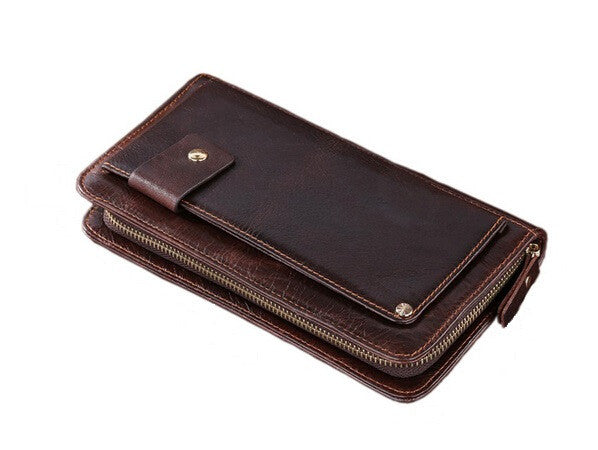 Charm Solid Brown Men Key Case Wallet