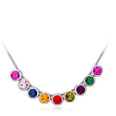 NLFA050 Fashion Beaded Link Pendant Necklace
