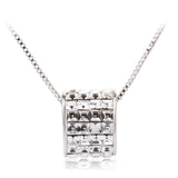 NLFA075 Charm Thick Loop Pendant Necklace
