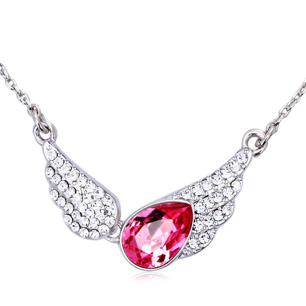 NLFA065 Fashionable Wings of Angel Pendant Necklace