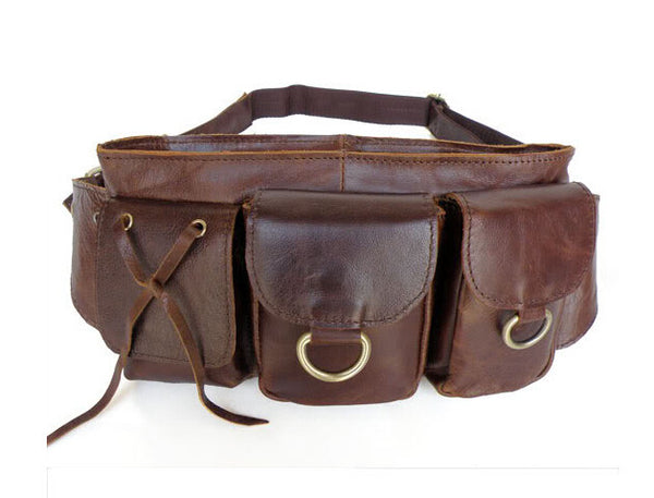 Vintage Durable Battle Fighter Triple Pockets Waist Bag