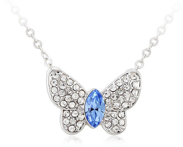 NLFA211 Charm Classic Butterfly Pendant Necklace