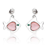 ERFA114 Classical Charm Bubble Fish Stud Earrings