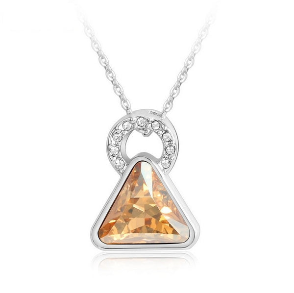 NLFA180 Charm Triangle Pendant Necklace