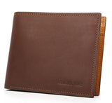 Vintage Solid Brown Charm Wallet