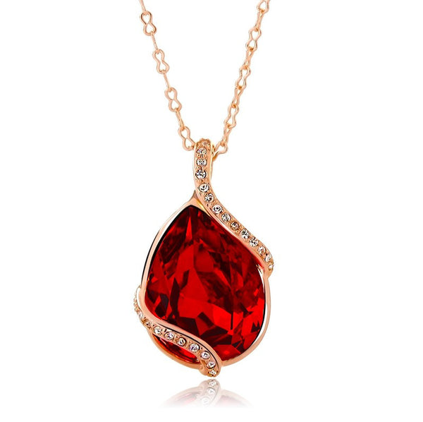 NLFA064 Charm Ocean Heart Pendant Necklace
