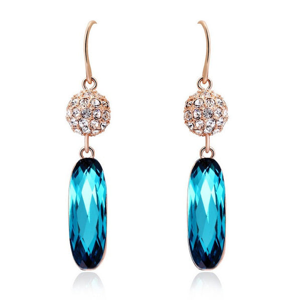 ERFA229 Fashion Charm Lantern and Water Drop Dangle Earrings