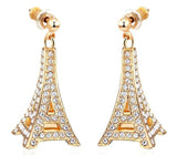 ERFA101 Classical Charm Eiffel Tower Stud Earrings