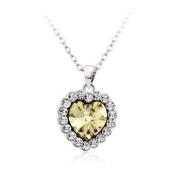 NLFA217 Vintage Heart of the Ocean Pendant Necklace