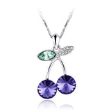 NLFA037 Charm Cherry Pendant Necklace
