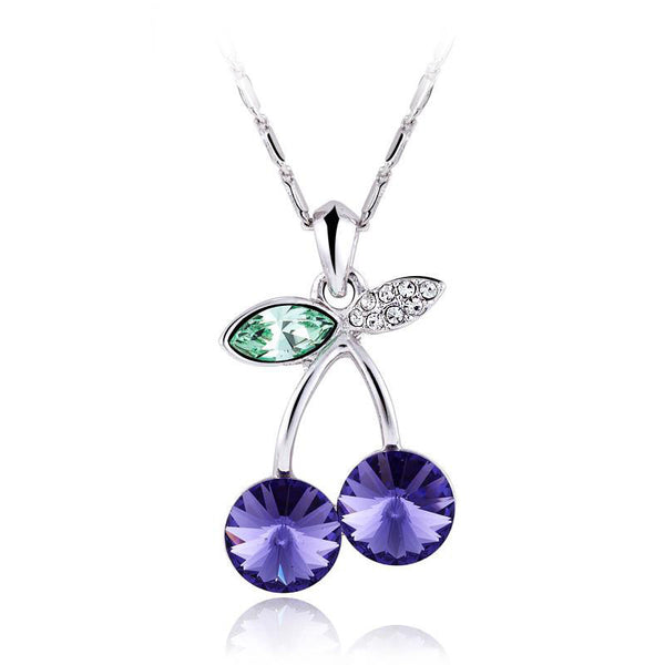 NLFA037 Charm Cherry Pendant Necklace