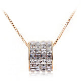 NLFA075 Charm Thick Loop Pendant Necklace