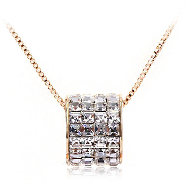 NLFA075 Charm Thick Loop Pendant Necklace