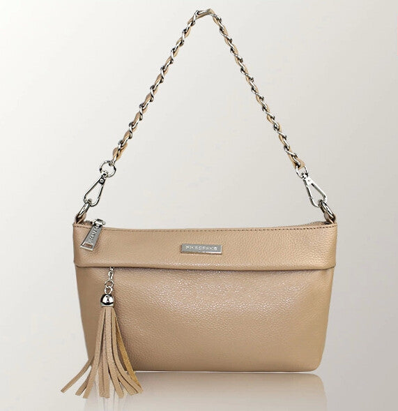 Tasseled Charm Crossbody Shoulder Bag