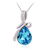 NLFA110 Fashion Big Water Drop Pendant Necklace