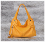 Slouchy Full-grain Leather Tote Bag