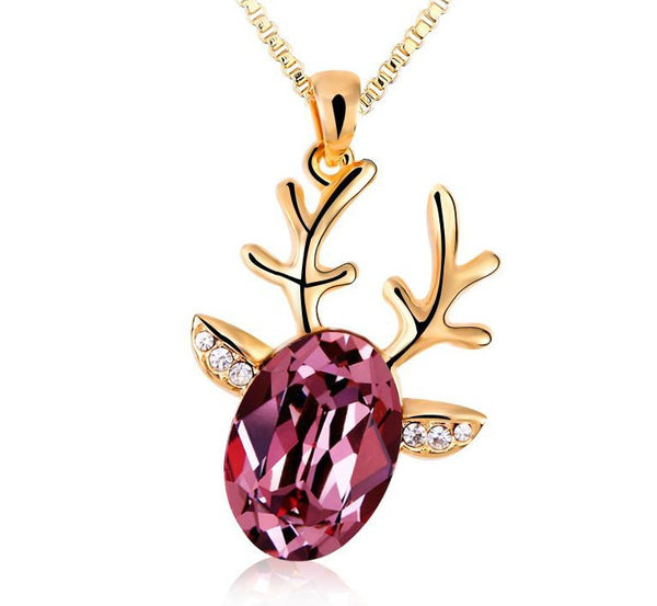 NLFA125 Fashion Charm Deer Pendant Necklace