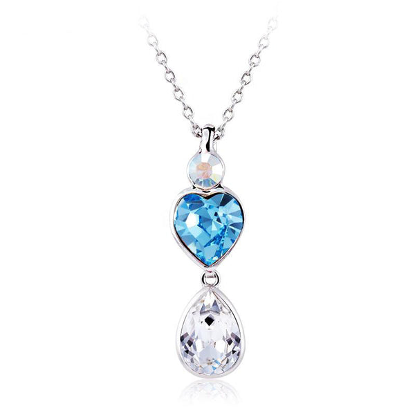 NLFA036 Fashion Double Water Drops Pendant