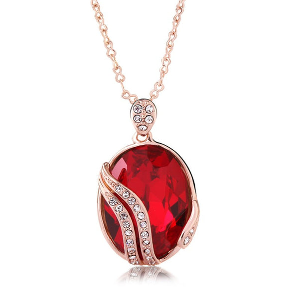 NLFA048 Charm Water Drop Pendant Necklace