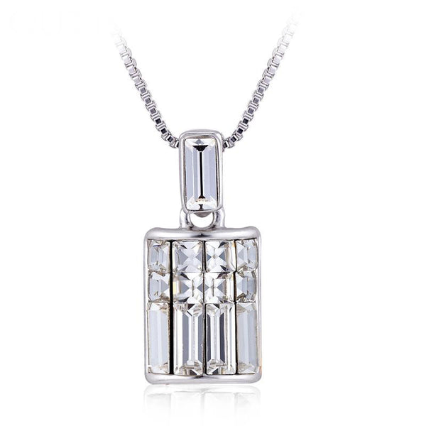 NLFA041 Charm Half Bucket Pendant Necklace